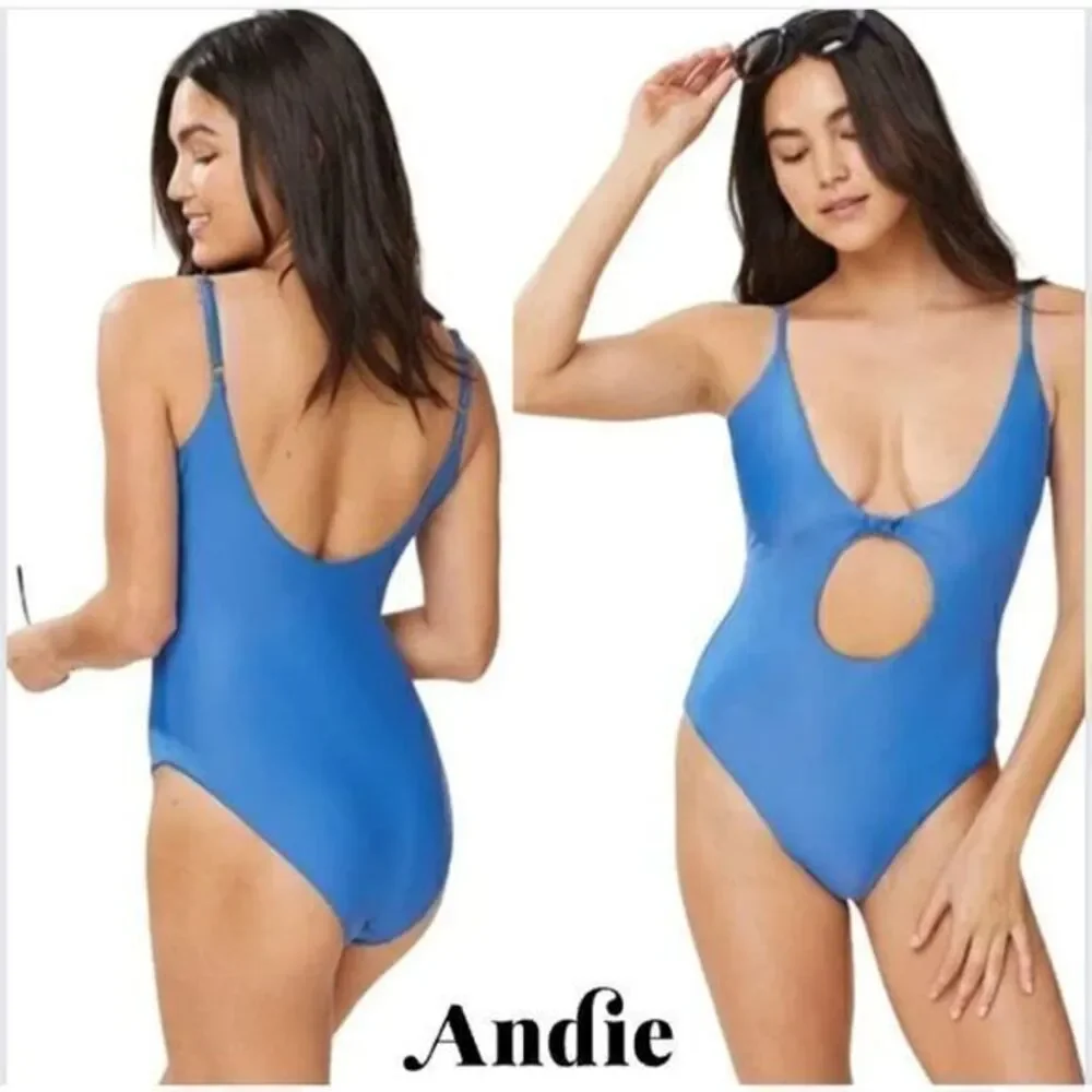 Andie‎ Swimwear The Santorini One Piece Size Extra Small Horizon Blue